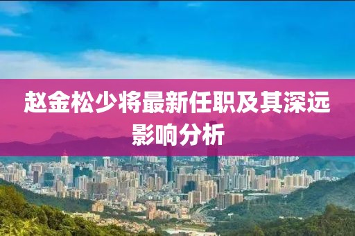 赵金松少将最新任职及其深远影响分析