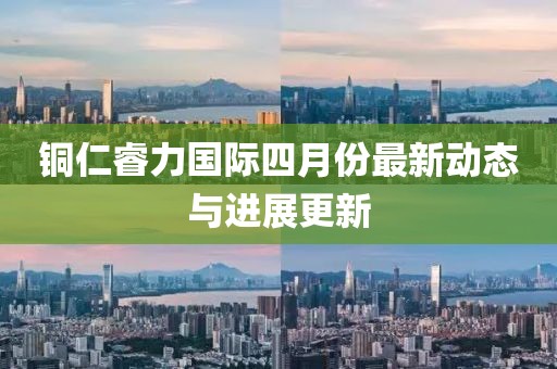铜仁睿力国际四月份最新动态与进展更新