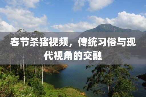 春节杀猪视频，传统习俗与现代视角的交融
