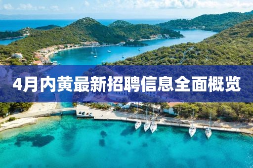 4月内黄最新招聘信息全面概览