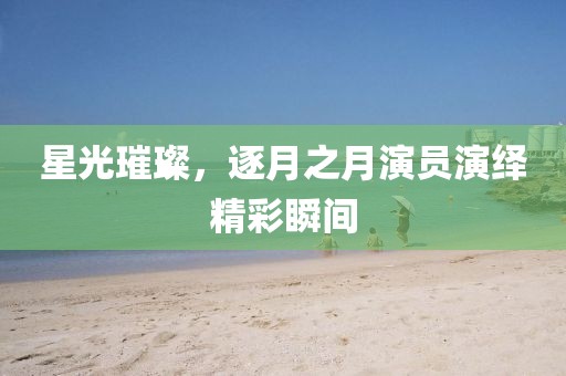 星光璀璨，逐月之月演员演绎精彩瞬间