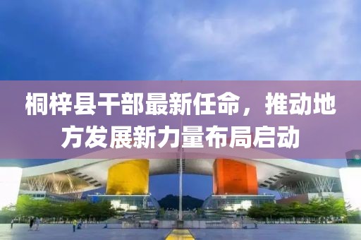 桐梓县干部最新任命，推动地方发展新力量布局启动