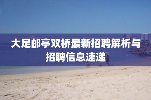 大足邮亭双桥最新招聘解析与招聘信息速递