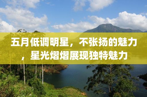 五月低调明星，不张扬的魅力，星光熠熠展现独特魅力