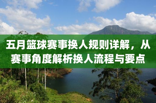 五月篮球赛事换人规则详解，从赛事角度解析换人流程与要点