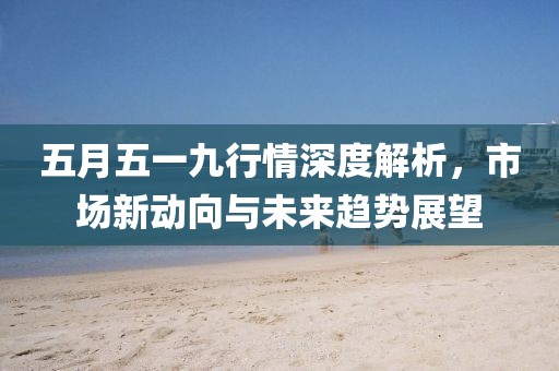 五月五一九行情深度解析，市场新动向与未来趋势展望
