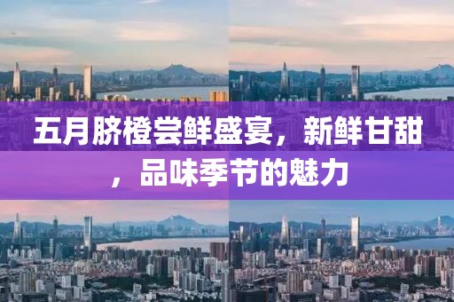 五月脐橙尝鲜盛宴，新鲜甘甜，品味季节的魅力