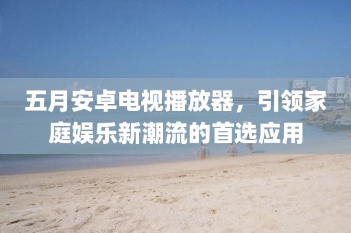 五月安卓电视播放器，引领家庭娱乐新潮流的首选应用