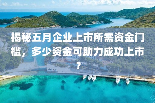 揭秘五月企业上市所需资金门槛，多少资金可助力成功上市？
