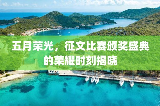 五月荣光，征文比赛颁奖盛典的荣耀时刻揭晓