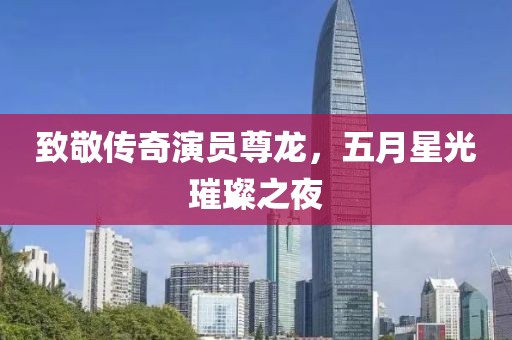 致敬传奇演员尊龙，五月星光璀璨之夜