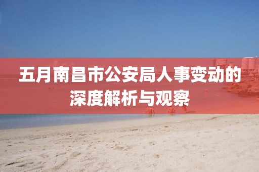 五月南昌市公安局人事变动的深度解析与观察