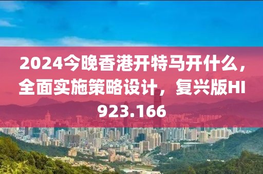 2024今晚香港开特马开什么，全面实施策略设计，复兴版HI923.166