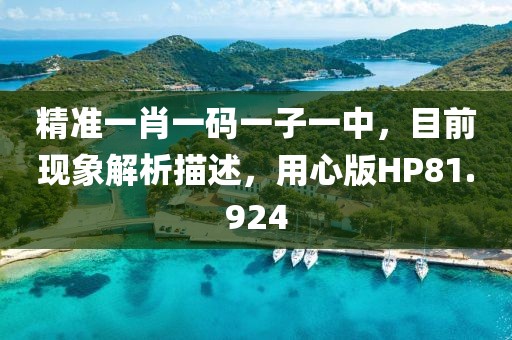 精准一肖一码一子一中，目前现象解析描述，用心版HP81.924