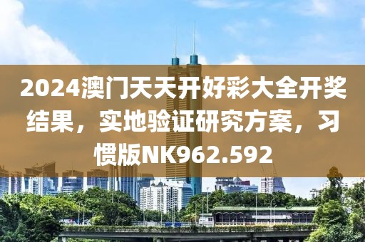2024澳门天天开好彩大全开奖结果，实地验证研究方案，习惯版NK962.592