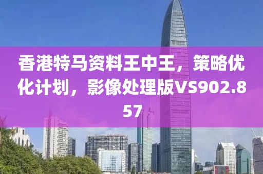 香港特马资料王中王，策略优化计划，影像处理版VS902.857