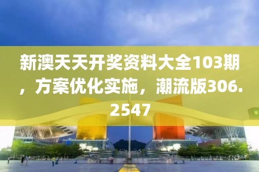 新澳天天开奖资料大全103期，方案优化实施，潮流版306.2547