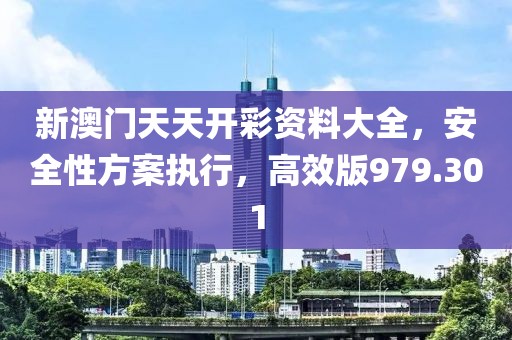 新澳门天天开彩资料大全，安全性方案执行，高效版979.301