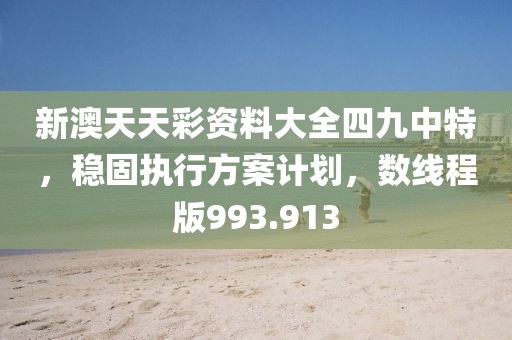新澳天天彩资料大全四九中特，稳固执行方案计划，数线程版993.913