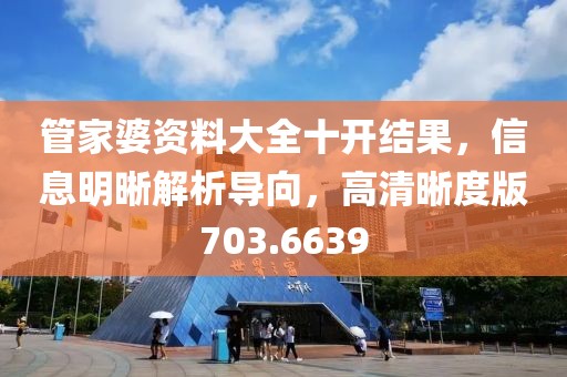 管家婆资料大全十开结果，信息明晰解析导向，高清晰度版703.6639