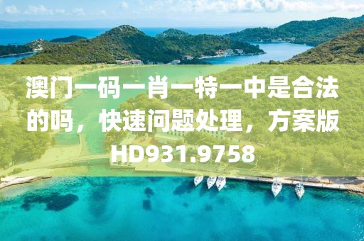 澳门一码一肖一特一中是合法的吗，快速问题处理，方案版HD931.9758