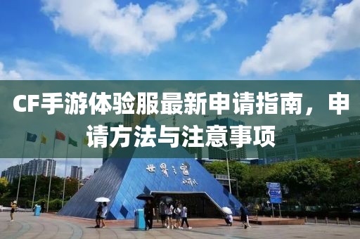 CF手游体验服最新申请指南，申请方法与注意事项