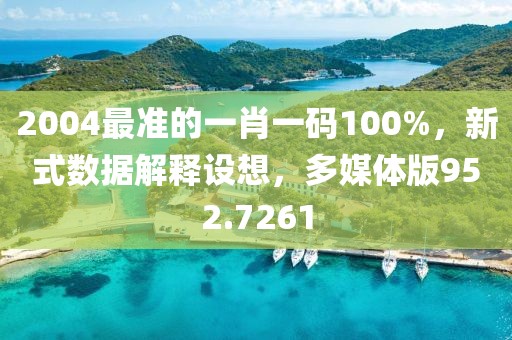 2004最准的一肖一码100%，新式数据解释设想，多媒体版952.7261