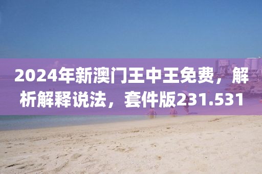 2024年新澳门王中王免费，解析解释说法，套件版231.531
