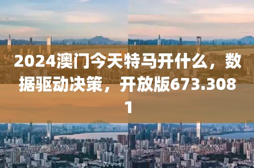 2024澳门今天特马开什么，数据驱动决策，开放版673.3081