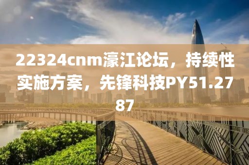 22324cnm濠江论坛，持续性实施方案，先锋科技PY51.2787