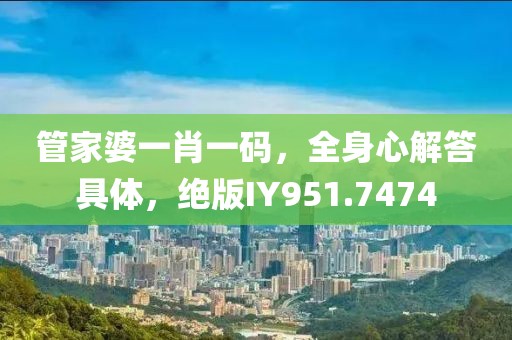 管家婆一肖一码，全身心解答具体，绝版IY951.7474