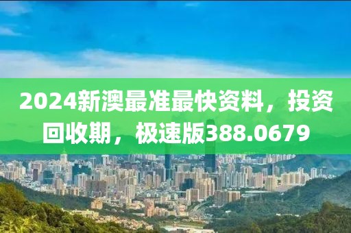 2024新澳最准最快资料，投资回收期，极速版388.0679