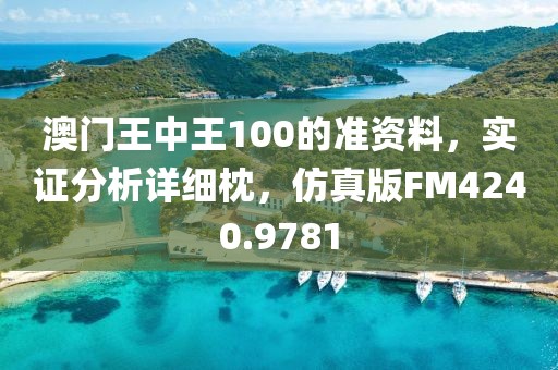 澳门王中王100的准资料，实证分析详细枕，仿真版FM4240.9781