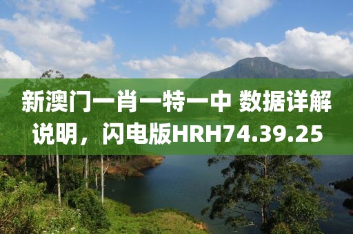 新澳门一肖一特一中 数据详解说明，闪电版HRH74.39.25