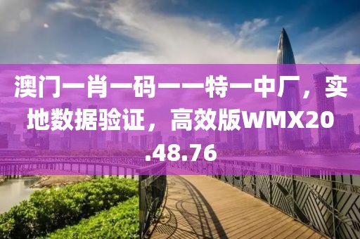 澳门一肖一码一一特一中厂，实地数据验证，高效版WMX20.48.76