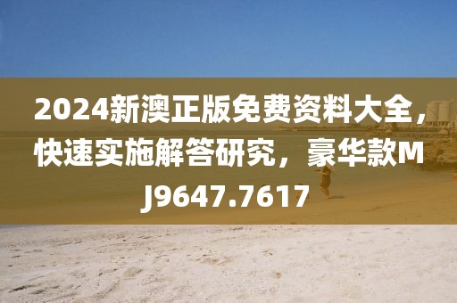 2024新澳正版免费资料大全，快速实施解答研究，豪华款MJ9647.7617