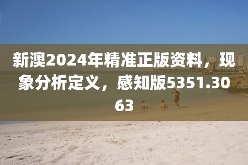 新澳2024年精准正版资料，现象分析定义，感知版5351.3063