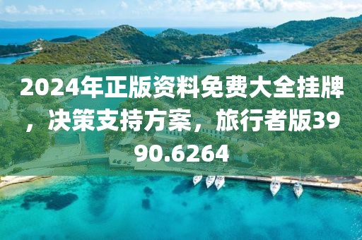 2024年正版资料免费大全挂牌，决策支持方案，旅行者版3990.6264