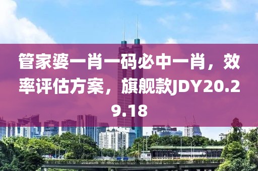 管家婆一肖一码必中一肖，效率评估方案，旗舰款JDY20.29.18