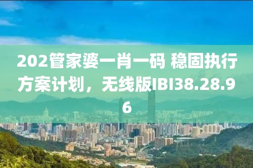 202管家婆一肖一码 稳固执行方案计划，无线版IBI38.28.96