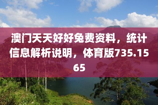 澳门天天好好兔费资料，统计信息解析说明，体育版735.1565