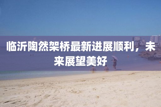 临沂陶然架桥最新进展顺利，未来展望美好