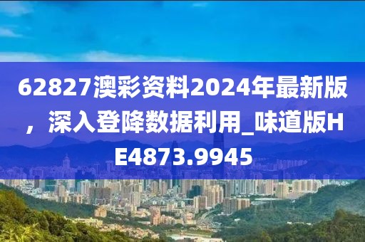 62827澳彩资料2024年最新版，深入登降数据利用_味道版HE4873.9945