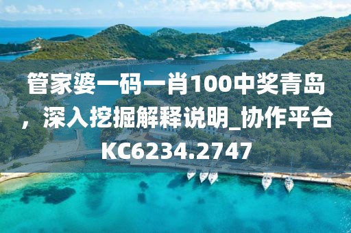 管家婆一码一肖100中奖青岛，深入挖掘解释说明_协作平台KC6234.2747
