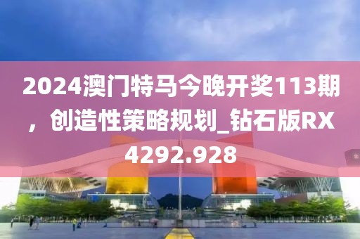 2024澳门特马今晚开奖113期，创造性策略规划_钻石版RX4292.928