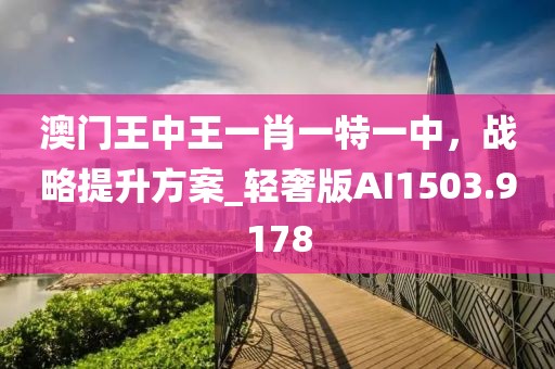 澳门王中王一肖一特一中，战略提升方案_轻奢版AI1503.9178