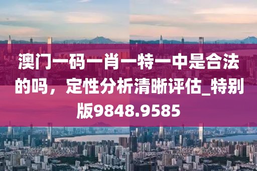 澳门一码一肖一特一中是合法的吗，定性分析清晰评估_特别版9848.9585