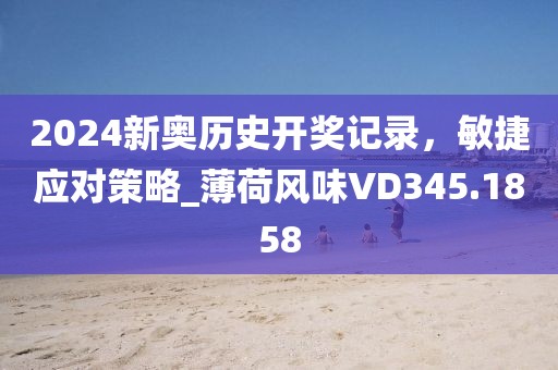 2024新奥历史开奖记录，敏捷应对策略_薄荷风味VD345.1858