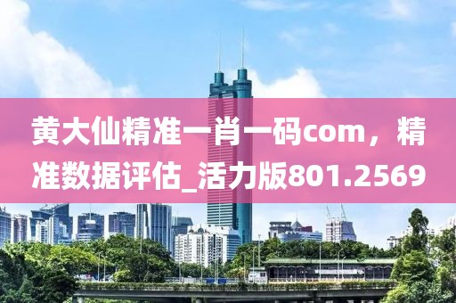 黄大仙精准一肖一码com，精准数据评估_活力版801.2569