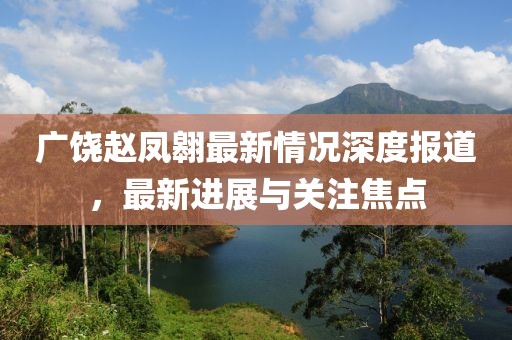 广饶赵凤翱最新情况深度报道，最新进展与关注焦点